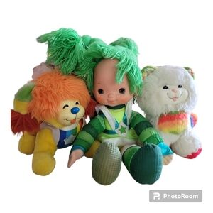 Hallmark 1983 Rainbow Brite Patty O'Green , Kitty Brite , Puppy Brite
